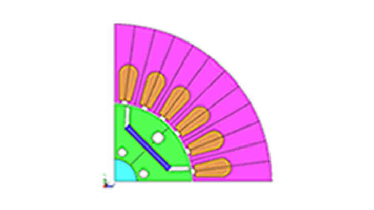 IPM構造モータの形状最適化事例