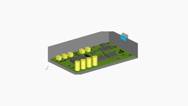 OpenFOAMによる熱硬化性樹脂のポッティング解析