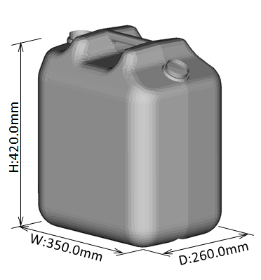&nbsp;図１．40ℓタンク &nbsp;