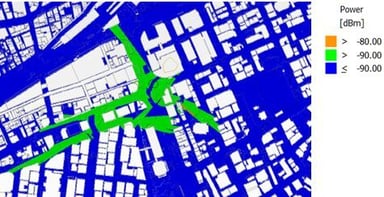 図5-4 Site１とSite２のカバレッジ