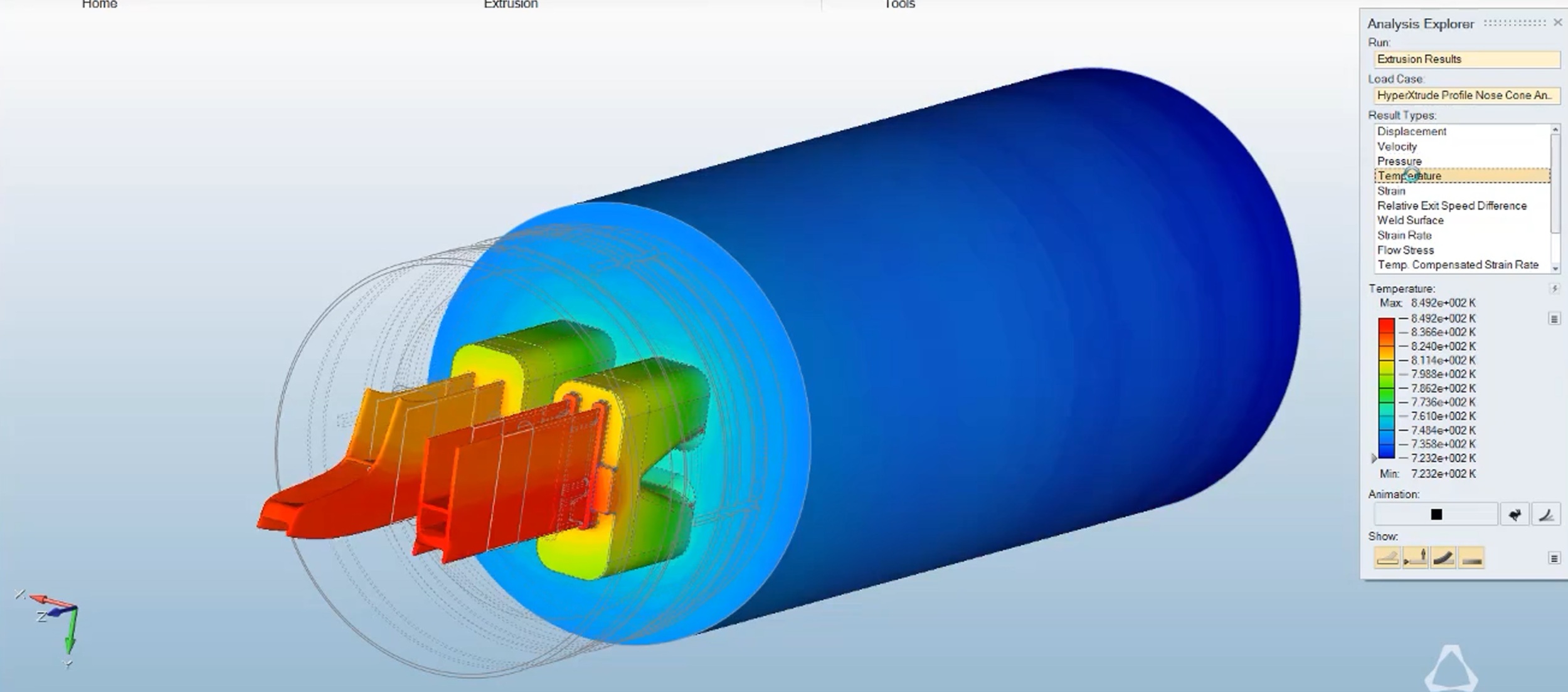 Altair Inspire Extrude Metal