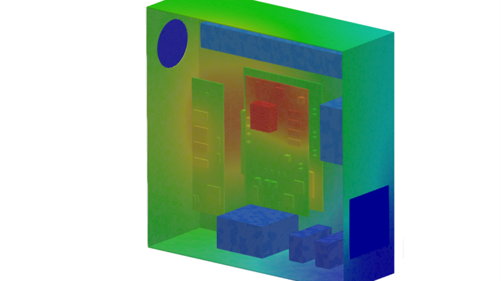 chtMultiRegionFoamによる筐体の熱流体解析